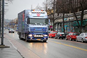 Image showing Dutch DAF XF105  Flower Truck in Finland