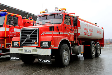 Image showing Red Volvo N12 Tank Truck
