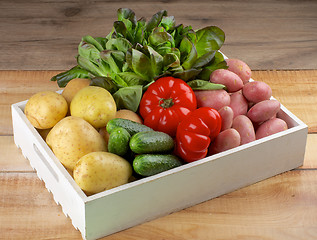 Image showing Box with Vegetables