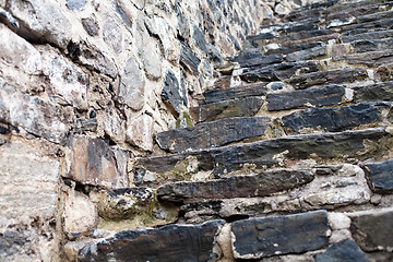 Image showing old fortress stone staircase