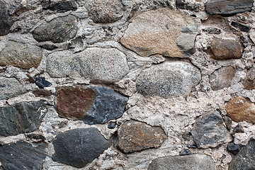 Image showing old fortress stone masonry wall pattern