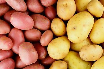 Image showing Raw Potatoes Background