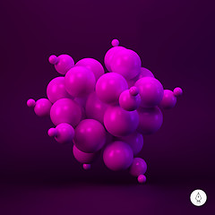 Image showing 3d abstract spheres. Vector illustration. 