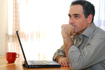 Image showing Man with laptop