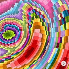 Image showing Abstract colorful background. Mosaic. Vector illustration. 