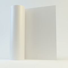 Image showing Blank page template for design layout. 3d vector illustration. 