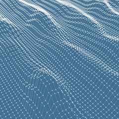 Image showing Abstract grid background. Water surface. Vector illustration. 