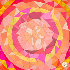 Image showing Abstract geometric background. Mosaic. Vector illustration. 