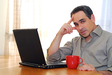 Image showing Man with laptop