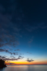 Image showing beautiful sunset at the beach