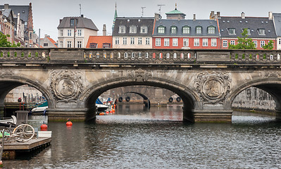 Image showing Bridge over canal to Christiansborg Palace in Copenhagen