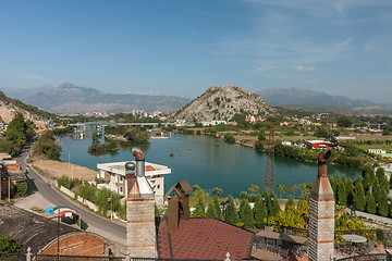 Image showing View at Shkodra city