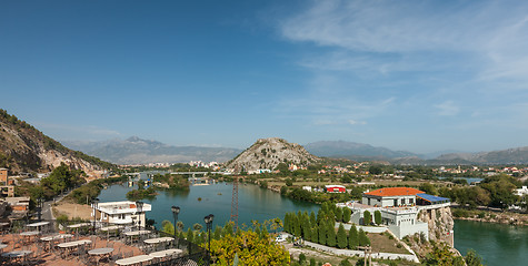 Image showing View at Shkodra city