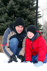 Image showing Father and son