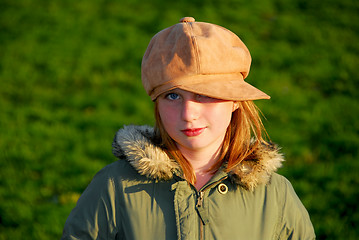 Image showing Girl winter hat