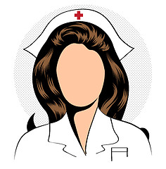 Image showing Beautiful friendly and confident nurse 