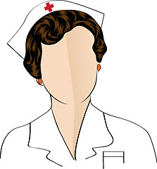 Image showing Beautiful friendly and confident nurse 