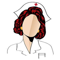 Image showing Beautiful friendly and confident nurse 