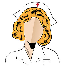 Image showing Beautiful friendly and confident nurse 