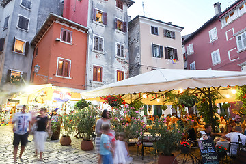 Image showing Tourists in Rovinj