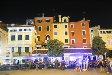 Image showing Night club on promenade in Rovinj