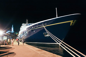 Image showing Yacht moored in Rovinj