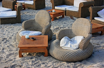 Image showing Comfortable beach