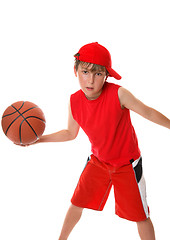 Image showing Active basketball