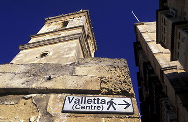 Image showing EUROPE MALTA VALLETTA