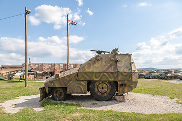 Image showing Military vehicles in Croatia, after the Yugoslavian war.