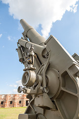 Image showing Old weapons - anti-aircraft guns, after war in Croatia