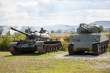 Image showing Old abandoned tanks, after war in Croatia