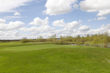 Image showing Golf course lawn