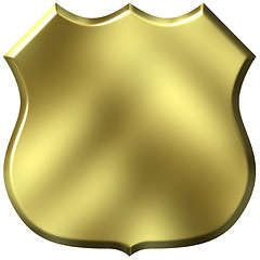 Image showing 3D Golden Sign