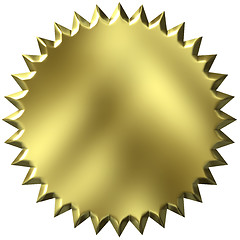 Image showing 3D Golden Seal