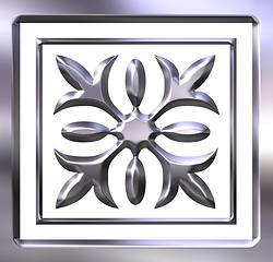 Image showing 3D Silver Ornament