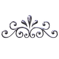 Image showing 3D Silver Ornament