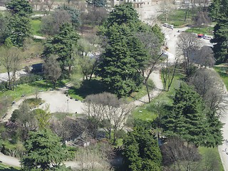 Image showing Milan aerial view