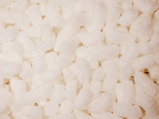 Image showing Retro look White polystyrene beads background