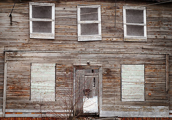 Image showing abandoned wooden house