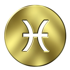 Image showing 3D Golden Pisces