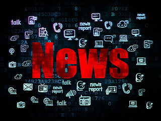 Image showing News concept: News on Digital background