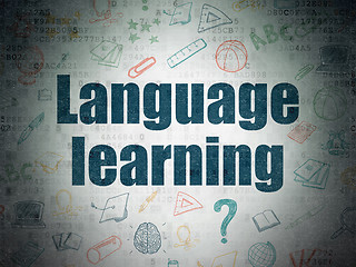 Image showing Education concept: Language Learning on Digital Paper background