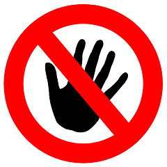 Image showing Do Not Touch