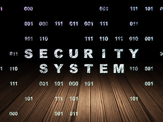 Image showing Security concept: Security System in grunge dark room