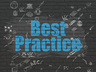 Image showing Education concept: Best Practice on wall background