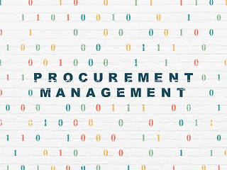 Image showing Business concept: Procurement Management on wall background