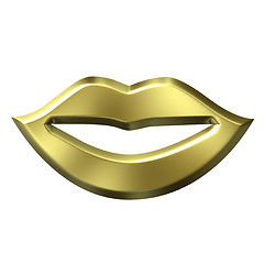 Image showing Golden Lips