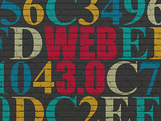 Image showing Web development concept: Web 3.0 on wall background