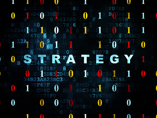 Image showing Business concept: Strategy on Digital background